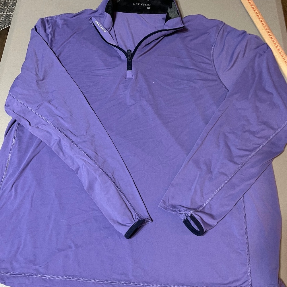 Greyson XL Purple 1/4 Zip Pullover